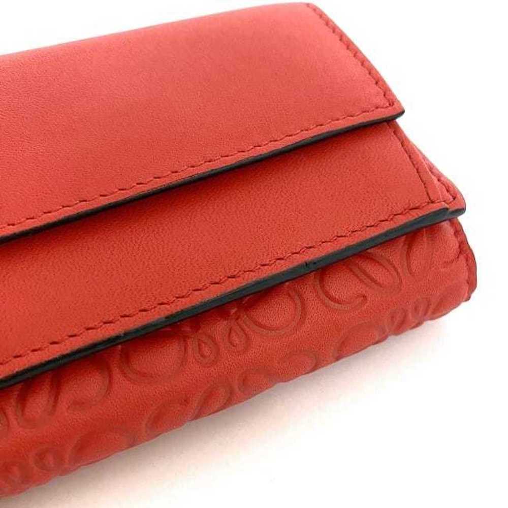 LOEWE Red Leather Wallet - Picture 9 of 11
